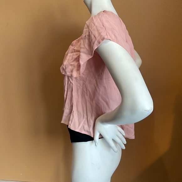 Honey Punch Off The Shoulder light pink Top size small - Picture 5 of 10